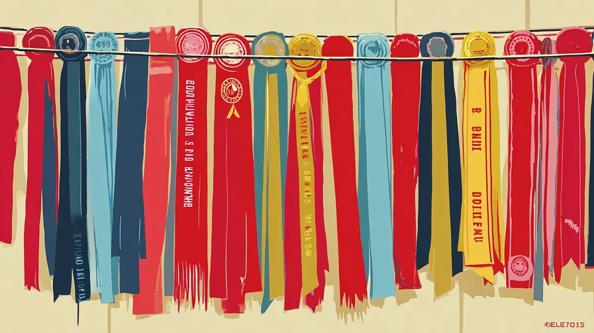 Gilbert Toastmasters club ribbons and awards